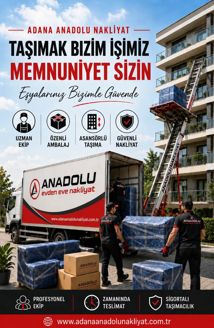 Adana Evden Eve Nakliyat ve Taşımacılık - Adana Anadolu Nakliyat